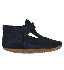 Pom Pom Ballerina Hjemmesko - Blue Glitter Pom Pom Ballerina Hjemmesko - Blue Glitter