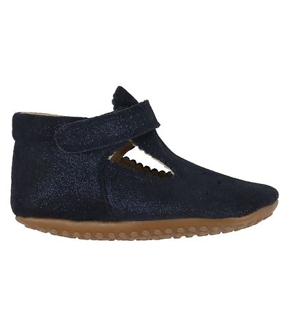 Pom Pom Ballerina Hjemmesko - Blue Glitter Pom Pom Ballerina Hjemmesko - Blue Glitter