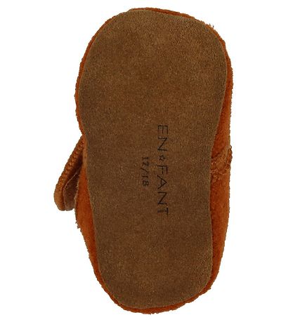 En Fant Hjemmesko - Uld - Leather Brown En Fant Hjemmesko - Uld - Leather Brown