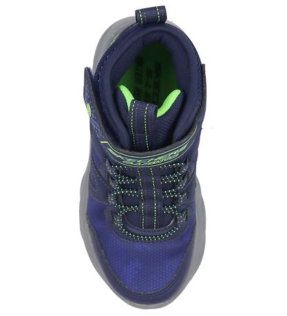 Skechers Støvler m. Lys - Twisted Brights - Navy Lime Skechers Støvler m. Lys - Twisted Brights - Navy Lime