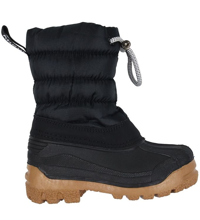 Angulus Snestøvle Sort Med Uldfoer - Str. 28