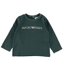 Emporio Armani Bluse - Green Gables m. Print Emporio Armani Bluse - Green Gables m. Print