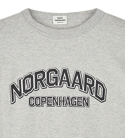 Mads Nørgaard T-Shirt - Tristi - Mid Grey Melange