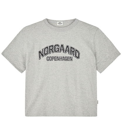 Mads Nørgaard T-Shirt - Tristi - Mid Grey Melange