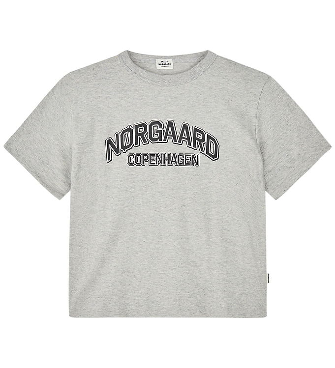 Mads Nørgaard T-Shirt - Tristi - Mid Grey Melange