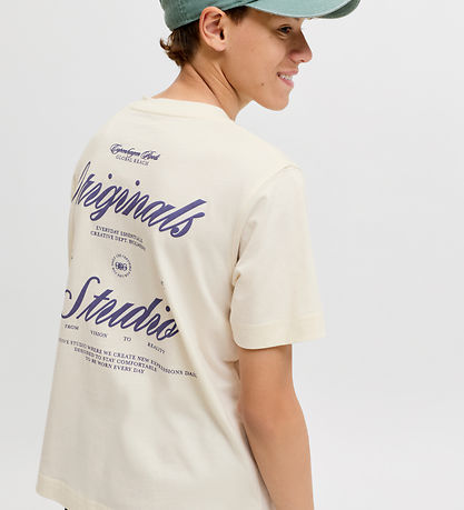 Jack & Jones T-shirt - JorNorrebro - Antique White