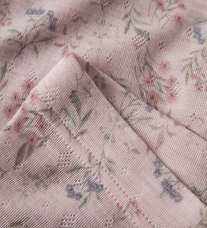 Name It Leggings - Uld - NkfWang - Violet Ice/Flowers + Leaves