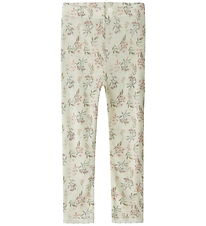 Name It Leggings - Uld - NmfWang - Snow White/Flowers + Leaves