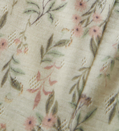 Name It Leggings - Uld - NmfWang - Snow White/Flowers + Leaves