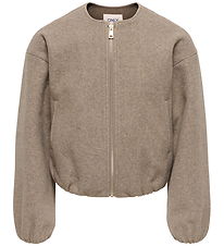 Kids Only Bomberjakke - KogAdina - Taupe Gray/Melange