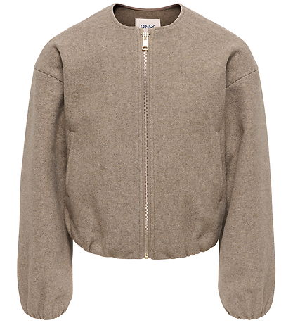 Kids Only Bomberjakke - KogAdina - Taupe Gray/Melange