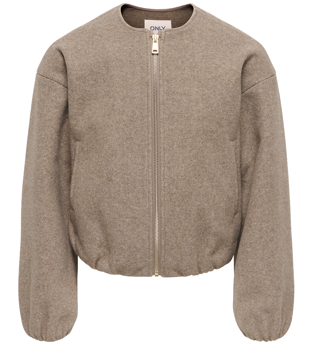 Kids Only Bomberjacke - KogAdina - Taupe Grau/Melange - Kids Only - 11 Jahre (146) - Übergangsjacken