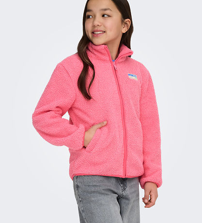 Kids Only Fleecejakke -Teddy -  KogEva - Pink Lemonade