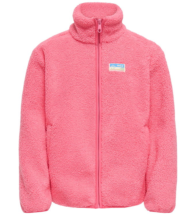 Kids Only Fleecejakke -Teddy - KogEva - Pink Lemonade