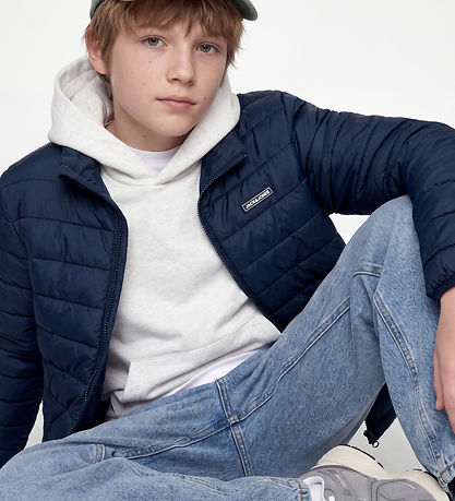 Jack & Jones Dynejakke - Jjelvis - Navy Blazer