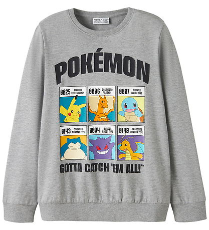 Name It Sweatshirt - NkmStus - Grey Melange