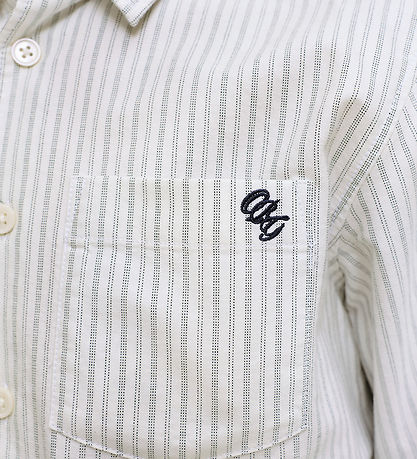 Jack & Jones Skjorte - Jorfrederiksberg - Snow White/STRIPES