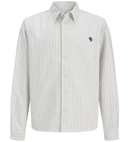 Jack & Jones Skjorte - Jorfrederiksberg - Snow White/STRIPES