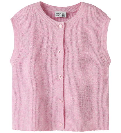 Name It Vest - Strik - NkfOanja - Begonia Pink