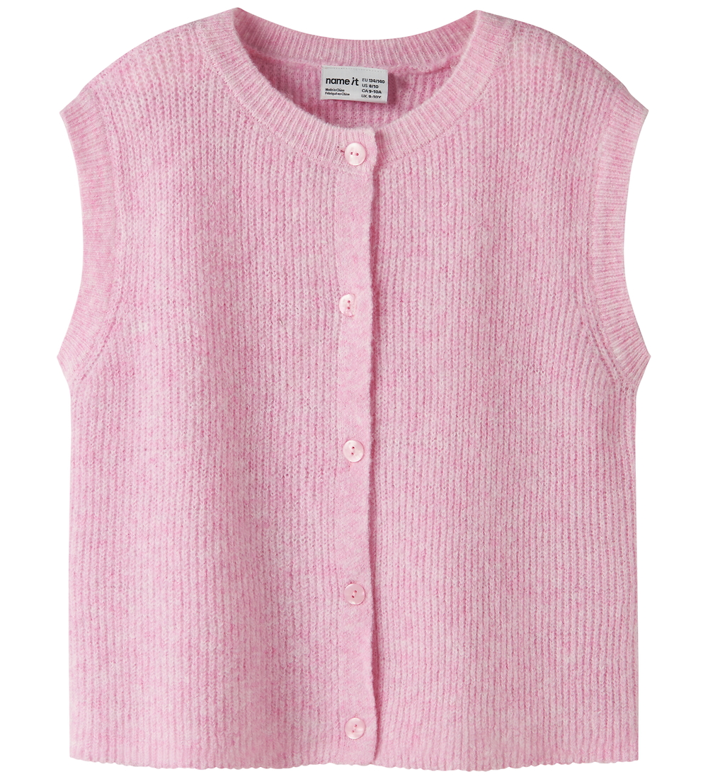 Name It Weste - Strick - NkfOanja - Begonie Pink - Name It - 11-12 Jahre (146-152) - Westen