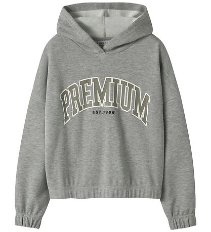 Name It Hættetrøje - NkfOkomma - Grey Melange