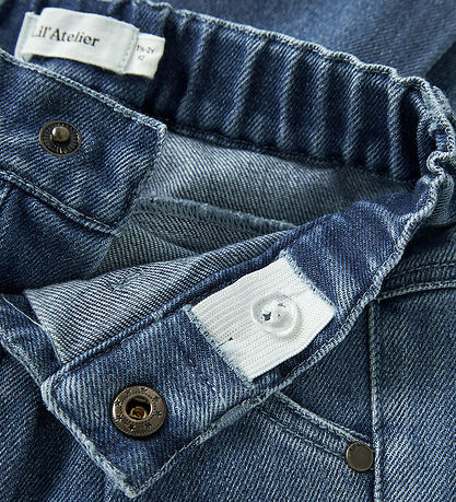 Lil Atelier Jeans - Baggy - NmnObello - Dark Blue Denim