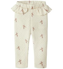 Lil Atelier Leggings - NbrRachello - Turtledove/Bird