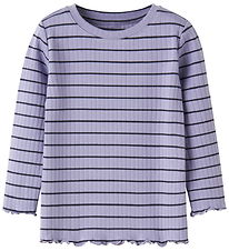 Name It Bluse - Rib - Slim - NmfOlena - Lavender Ring