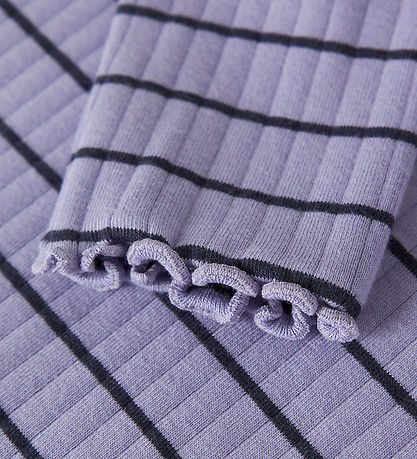 Name It Bluse - Rib - Slim - NmfOlena - Lavender Ring