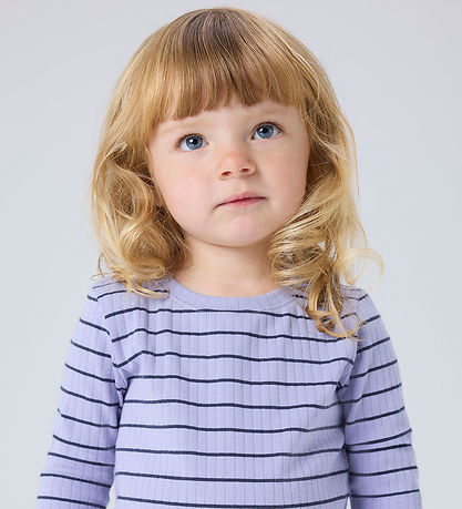 Name It Bluse - Rib - Slim - NmfOlena - Lavender Ring