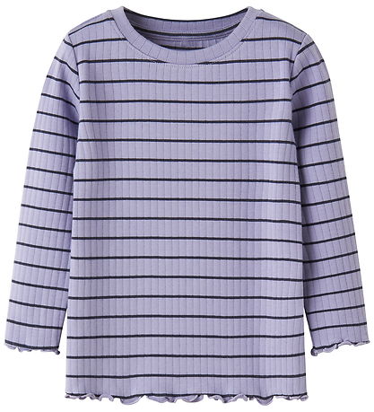 Name It Bluse - Rib - Slim - NmfOlena - Lavender Ring