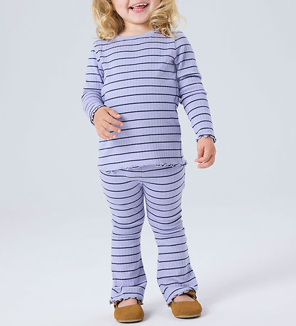 Name It Leggings - Rib - NmfOlena - Lavender Icing