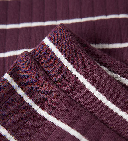 Name It Leggings - Rib - NmfOlena - Mauve Wine