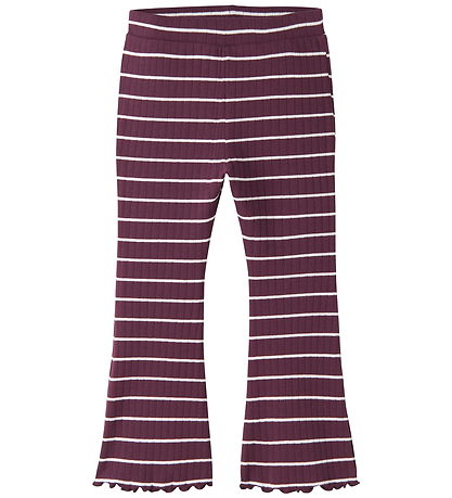 Name It Leggings - Rib - NmfOlena - Mauve Wine