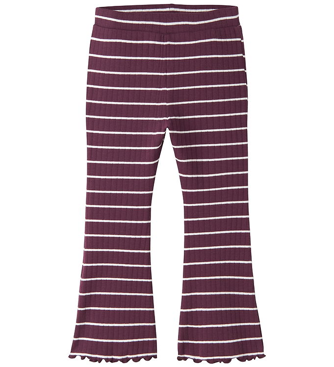 Name It Leggings - Rib - NmfOlena - Mauve Wine