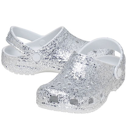 Crocs Sandaler - Classic Dazzle Glitter - Silver
