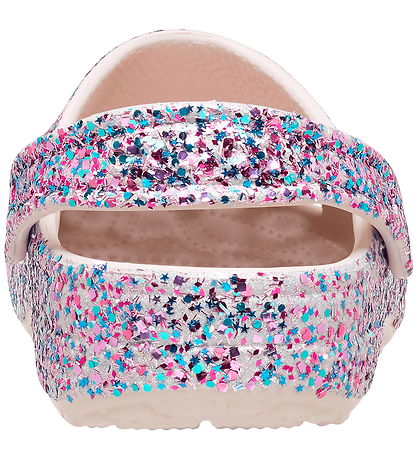 Crocs Sandaler - Classic Dazzle Glitter - Cocoa Cream
