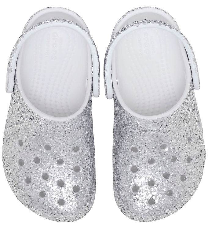 Crocs Sandaler – Classic Dazzle Glitter – Sølv