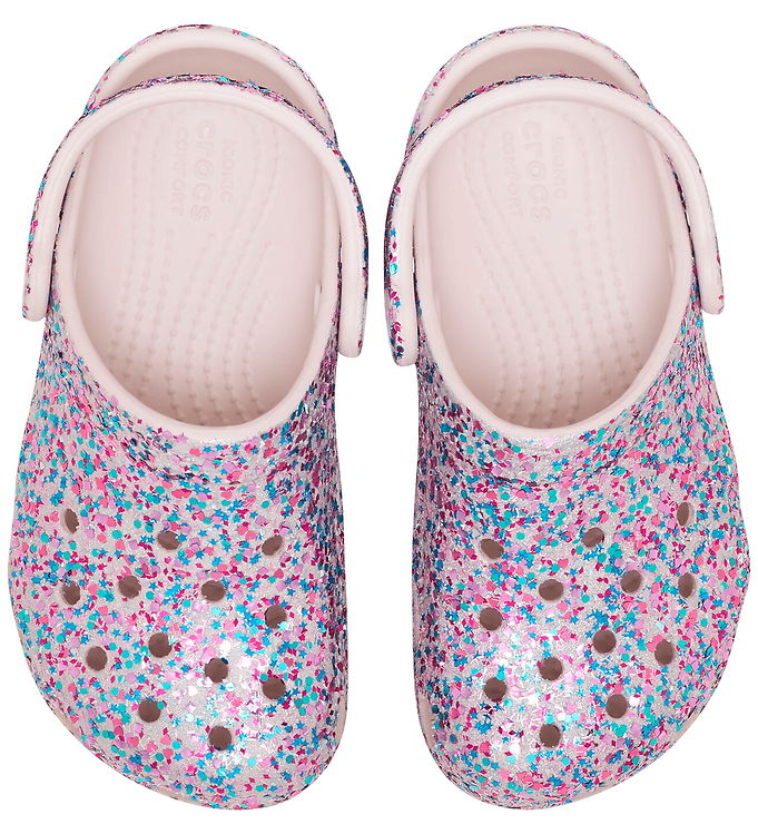 Crocs Sandaler - Classic Dazzle Glitter - Cocoa Cream