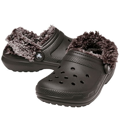 Crocs Sandaler - Classic Fleece Lined - Dark Cocoa