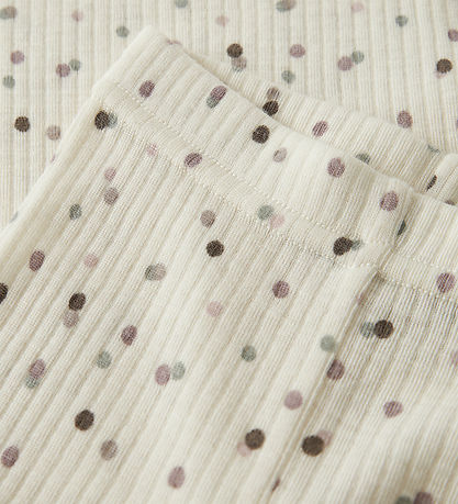 Name It Leggings - NbfWomi - Snow White/Double dots