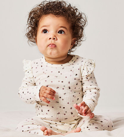 Name It Leggings - NbfWomi - Snow White/Double dots