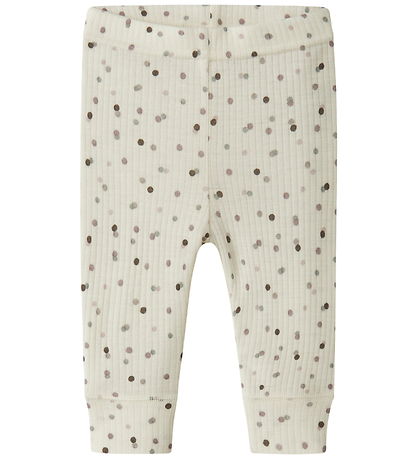Name It Leggings - NbfWomi - Snow White/Double dots