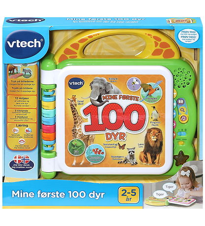 Vtech Legetøj - Mine Første 100 Dyr