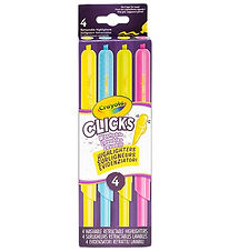 Crayola Tusser - 4-pak - Clicks Retractable Highlighters