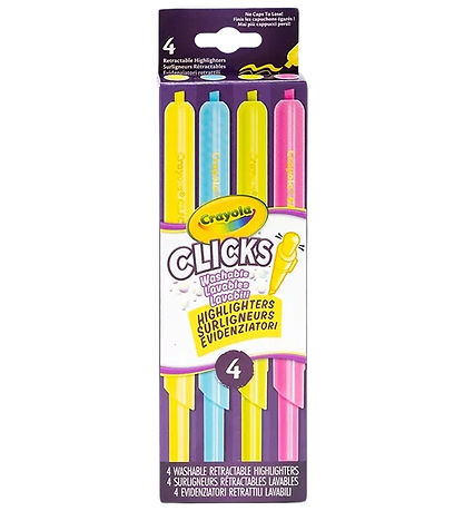 Crayola Tusser - 4-pak - Clicks Retractable Highlighters