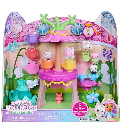 Gabby's Dollhouse Legetøj - Flutterriffic Tea Party Playset