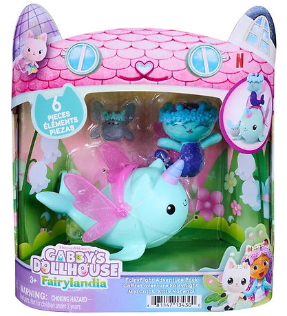 Gabby's Dollhouse Legetøjsfigurer - Fairyflight - MerCat & Kitty