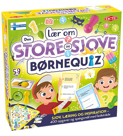 TACTIC Brætspil - Lær om - Den store og sjove børnequiz