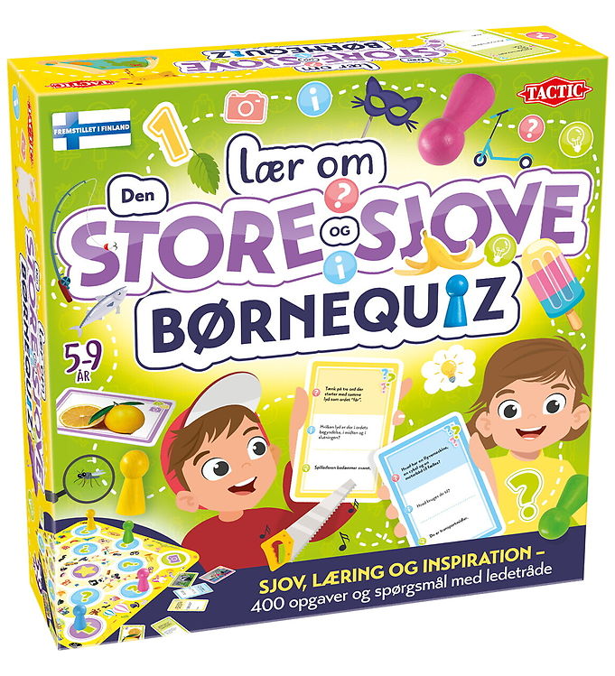 TACTIC Brætspil - Lær om - Den store og sjove børnequiz